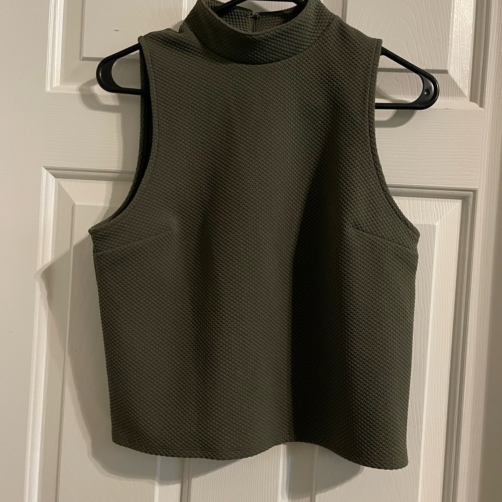Express Olive Green Sleeveless Women's Top